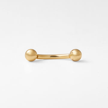 Gold Curved Barbell