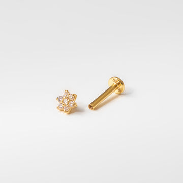 Khuyên xỏ Floral 3mm Diamond (Chiếc)