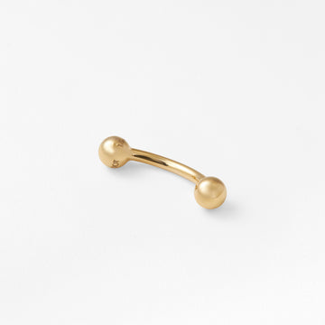 Gold Curved Barbell