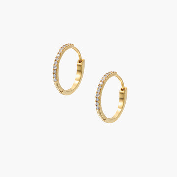 Khuyên tai Essential Diamond 10mm Hoop (Chiếc)