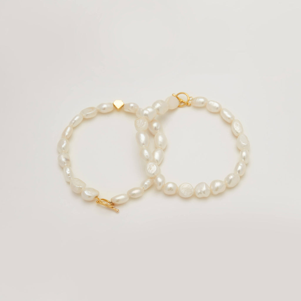 Lắc tay 7mm Pearl Gold
