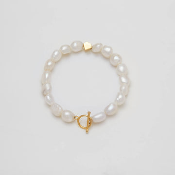 Lắc tay 7mm Pearl Gold