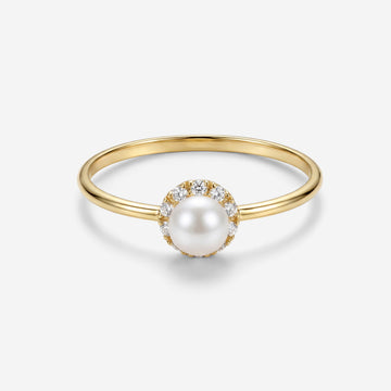 Nhẫn Pearlfect Garden Halo Pearl