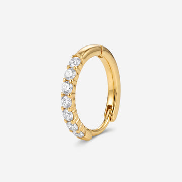 Khuyên Denim Bling Hoop