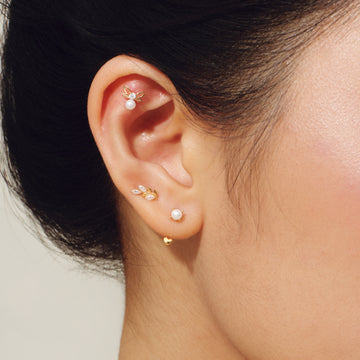 Khuyên Pearlfect Garden Heart u Hoop (Chiếc)