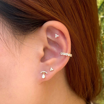 Khuyên xỏ Curve Bar Pear (Chiếc)