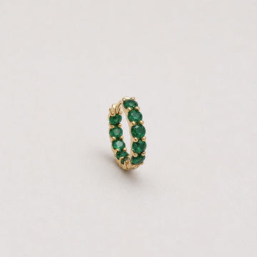 Khuyên Denim Radiant Hoop Earring