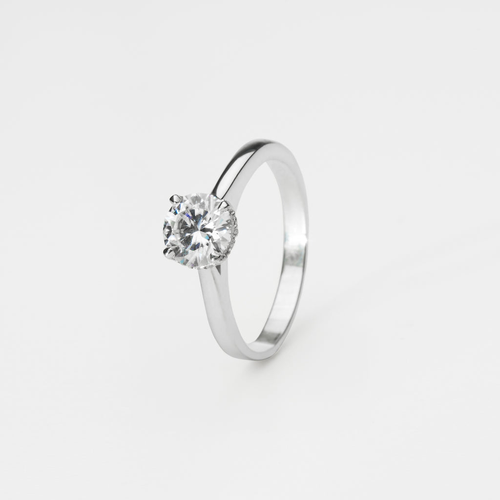 Nhẫn cầu hôn The Solitaire Hidden Halo