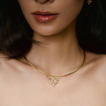 Kiềng Heart Choker