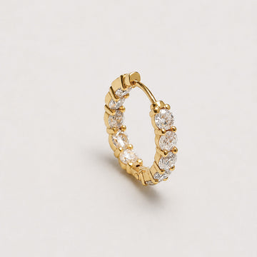 Khuyên Denim Radiant Hoop