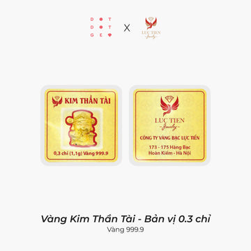 Vàng vỉ Kim Thần Tài (bản vị 0.3 chỉ)